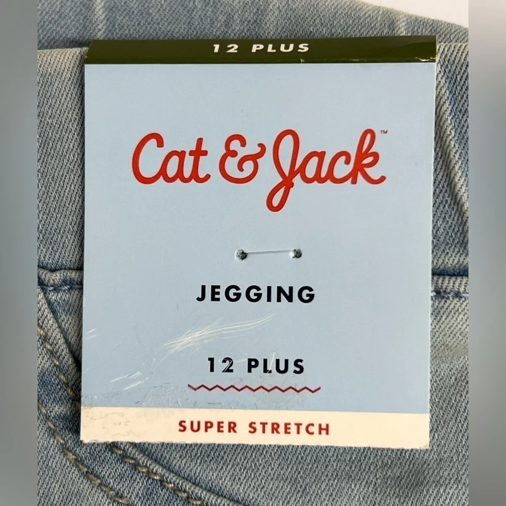 Cat & Jack Girls Super Stretch Light Wash Jegging - Size 12 Plus